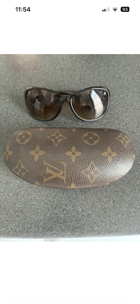 Louis Vuitton Sunglasses with Case – Brown, Good Condition