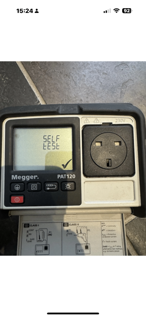 Megger PAT120 PAT Tester –, with Case and Accessories