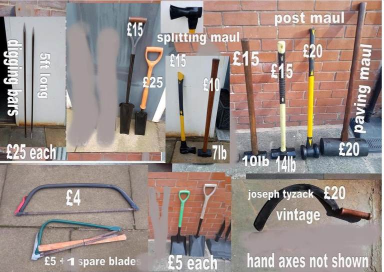 gardening tools assorted   prices in pictures