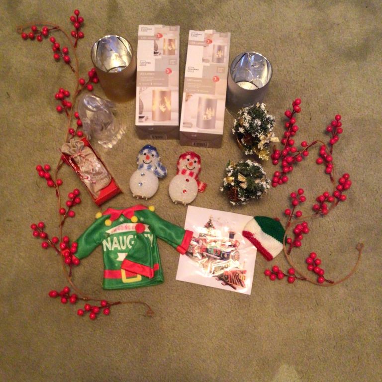 Selection of Christmas decorations 