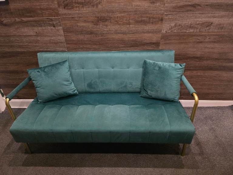 Green small sofa