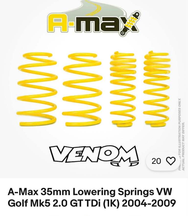 Mk5 golf lowering springs 
