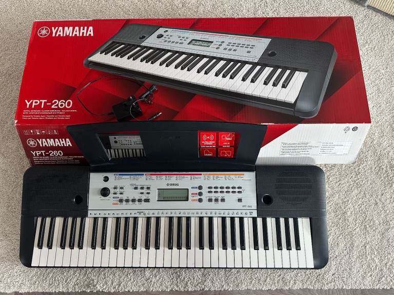 image for Yamaha ypt 260 keyboard