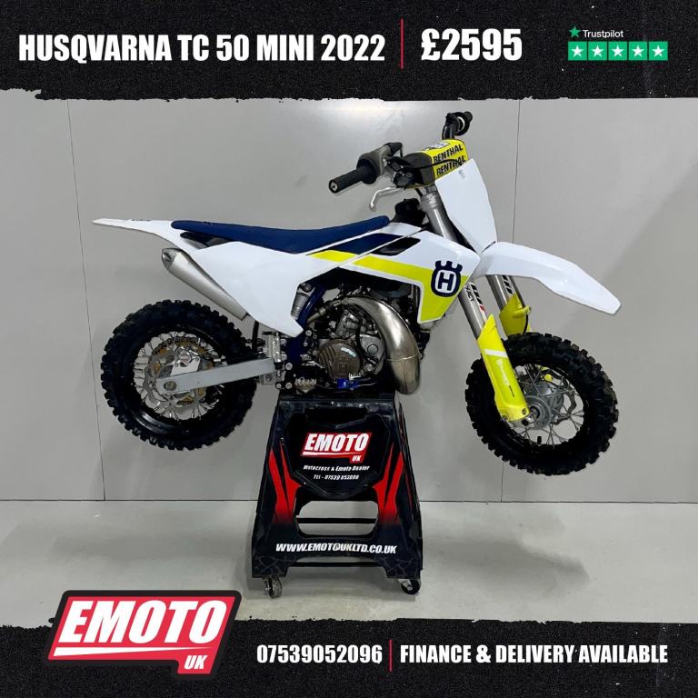 HUSQVARNA TC 50 MINI 2022 Motocross Bike 50cc SX @EmotoUK - Finance Available 