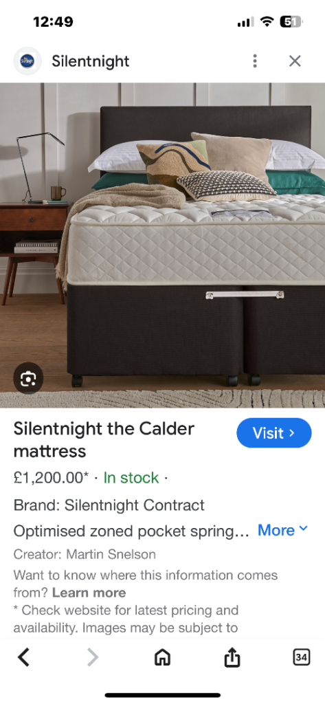 Rrp £1200 brand new still in sealed packaging premier inn Silentnight 