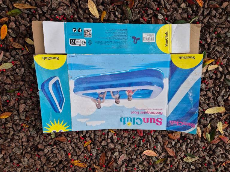 Sun Club Rectangular Paddling Pool - FREE