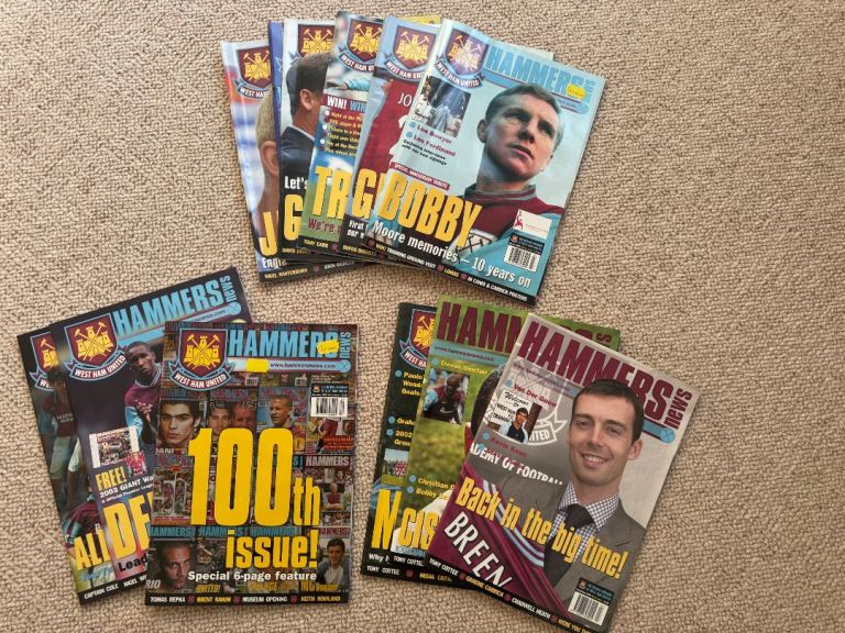 West Ham - Hammers Magazines
