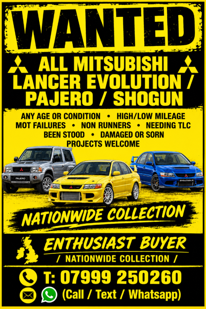 WANTED Mitsubishi Lancer Evolution Models / Shogun / Pajero