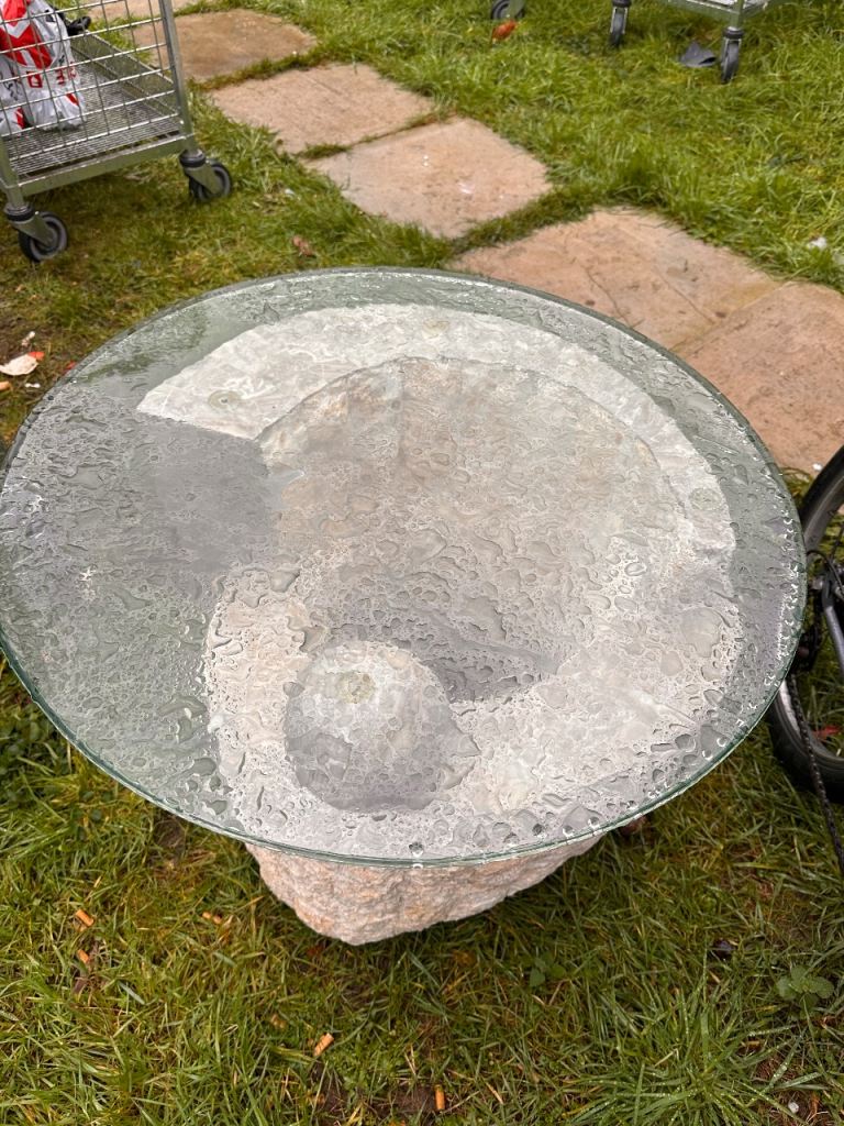 Marble style coffee table indoor outdoor 