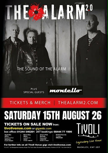 The Alarm 2.0 Tivoli Venue 2 x Concert Tickets