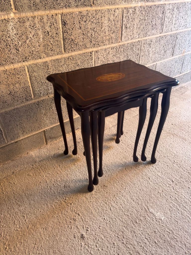 image for 3 piece genuine wood side tables. 