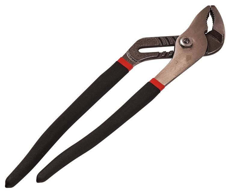 16" Large Water Pump Pipe Pliers – Soft Grip Plumbers Adjustable Groove Joint