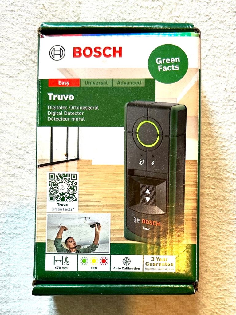 Bosch Truvo Digital Detector for Pipes and Live Wiring – As New Condition