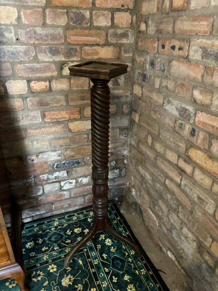 Antique Carved Torchiere CAN DELIVER 