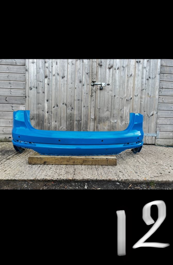 AUDI Q2 S-LINE REAR BUMPER 2017-20 BLUE