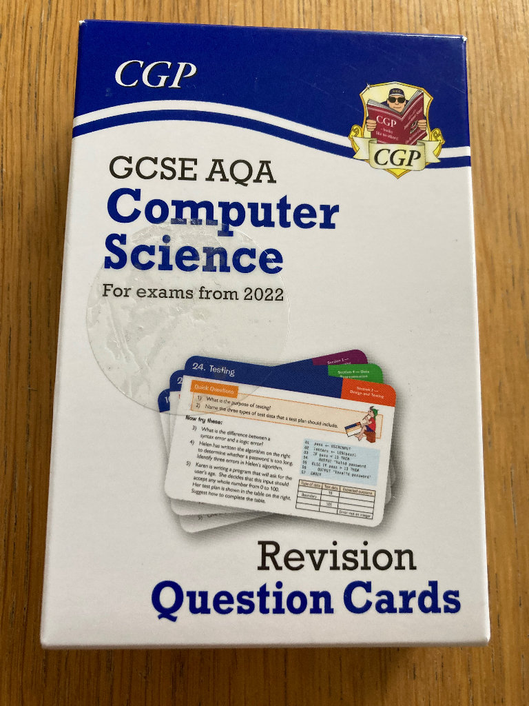 CGP GCSE COMPUTER SCIENCE REVISION CARDS