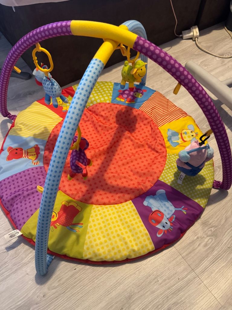 Colourful Baby Play Mat with Arch and Hanging Toys