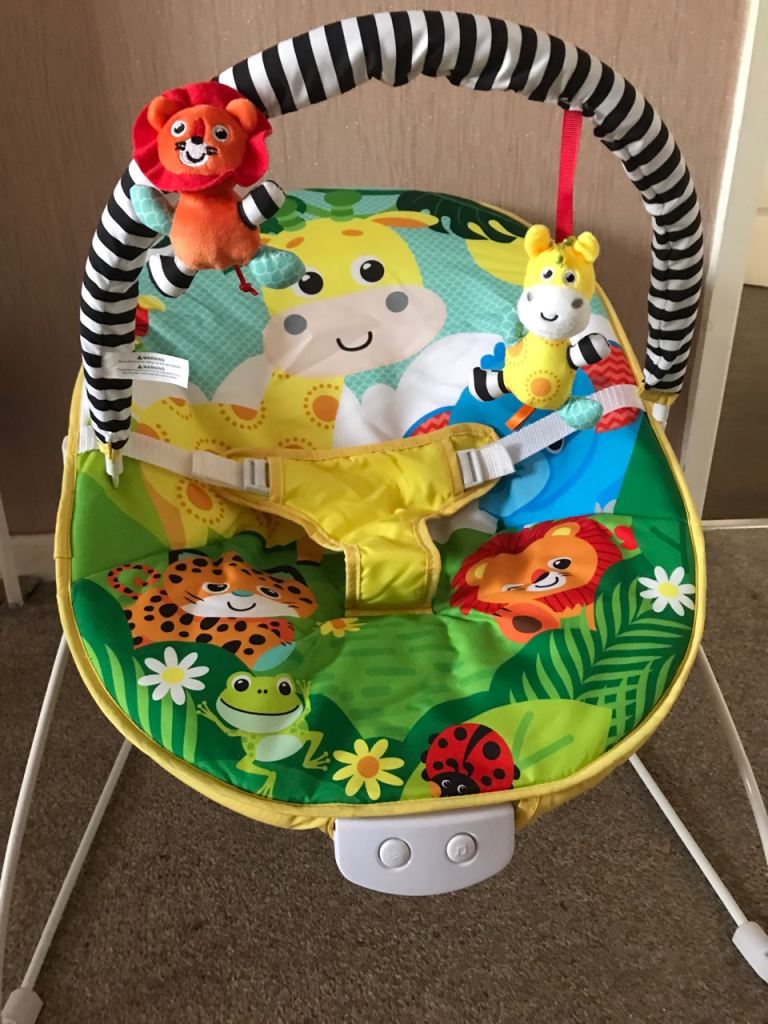 Baby Bouncer with Toy Bar – Good Condition