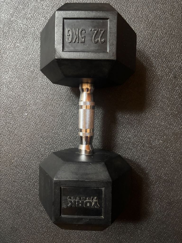 22.5 kg York Hex Dumbbell