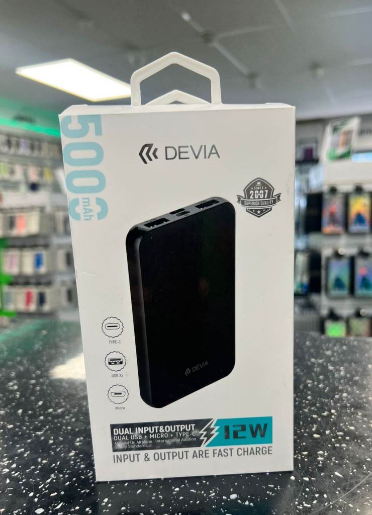 🔋⚡ BRAND NEW DEVIA 12W 5000mAh FAST CHARGE POWER BANK – £24.99 ⚡🔋
