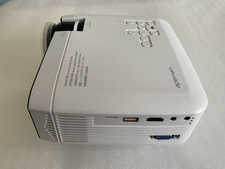 Apeman LC350 Digital Projector White LCD - Like New Condition 