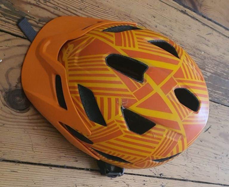 For sale is a Bell childrens bicycle helmet