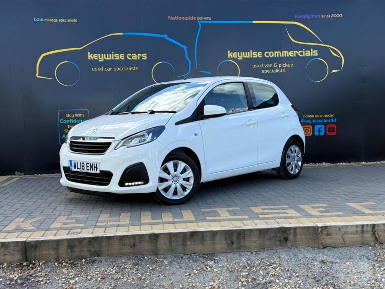 2018 Peugeot 108 1.0 72 Active 5dr 2-Tronic HATCHBACK PETROL Automatic