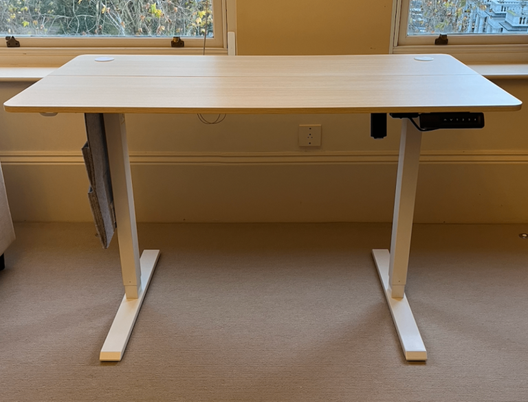 image for Marsail Standing Desk 120cmx60cm, Adjustable Height 70cm-105cm, Electric, New, Unused