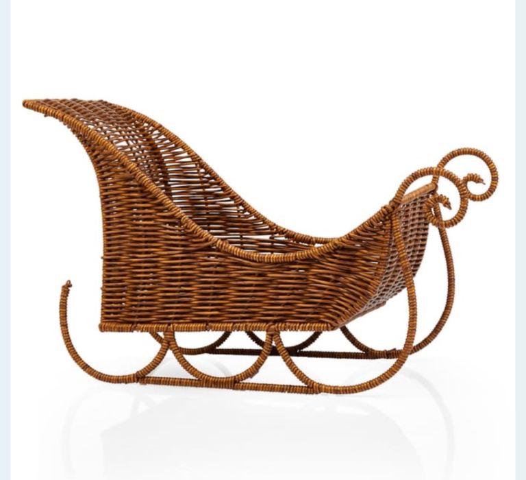 Rattan sleigh 