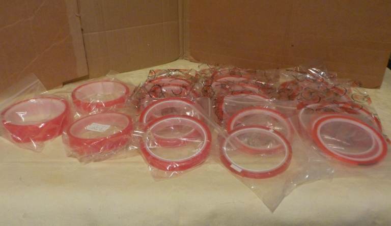 22 x Rolls of Red Line Tape - Various Sizes - NEW