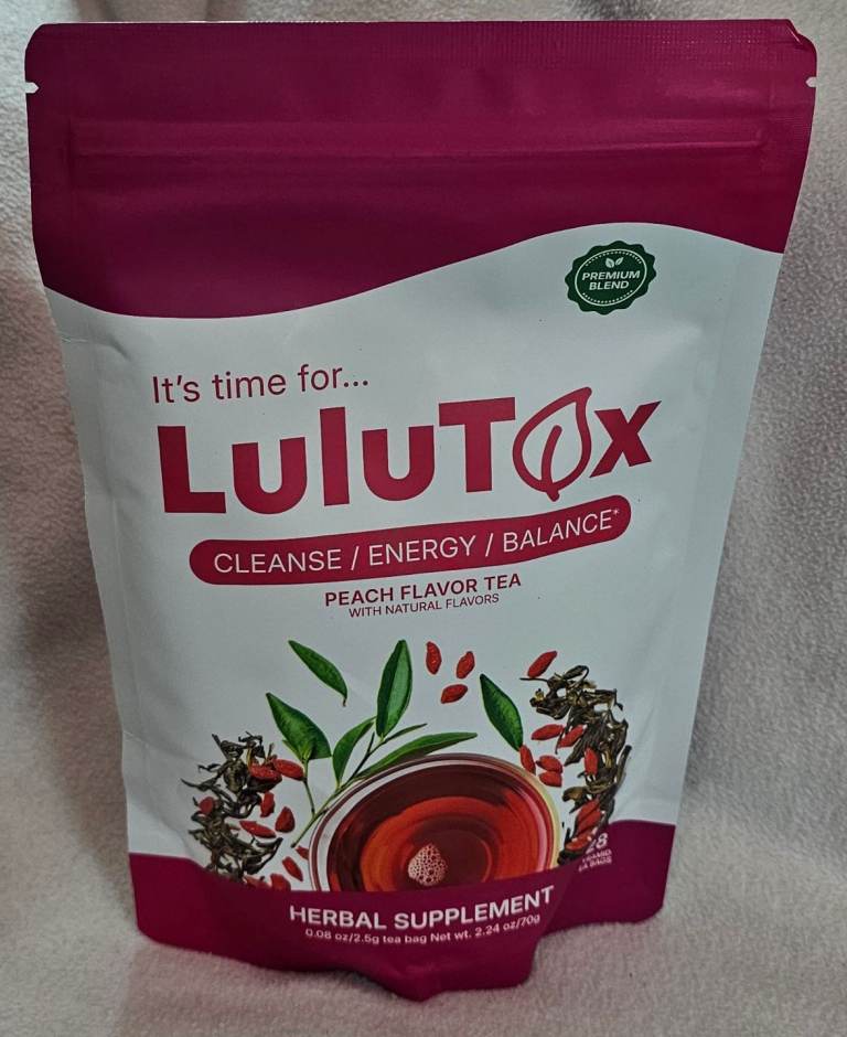 Lulutox Herbal Blend Tea Peach flavour - 28 bags