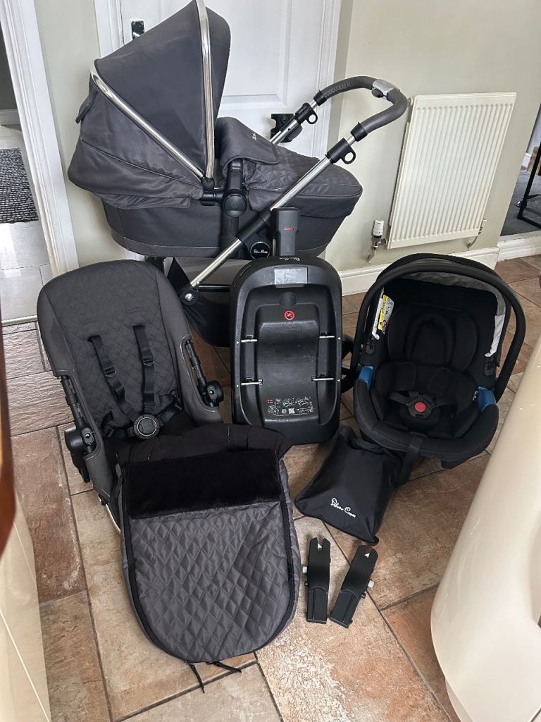 Silvercross full travel system, pram, pushchair, car seat and extra’s
