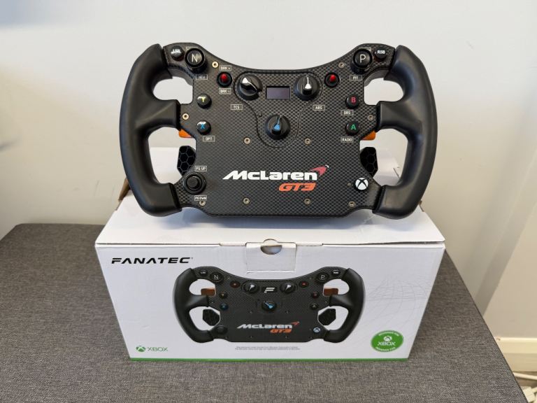 Fanatec McLaren GT3 racing wheel 