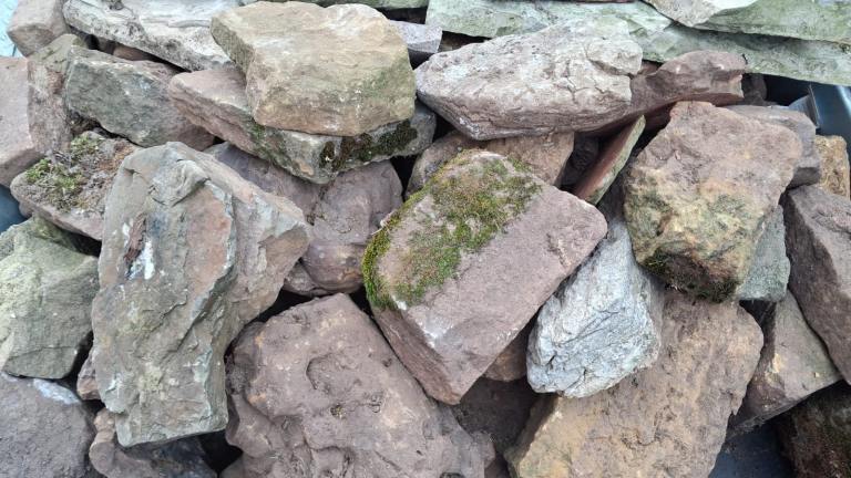A Ton of Reclaimed rockery garden stone 