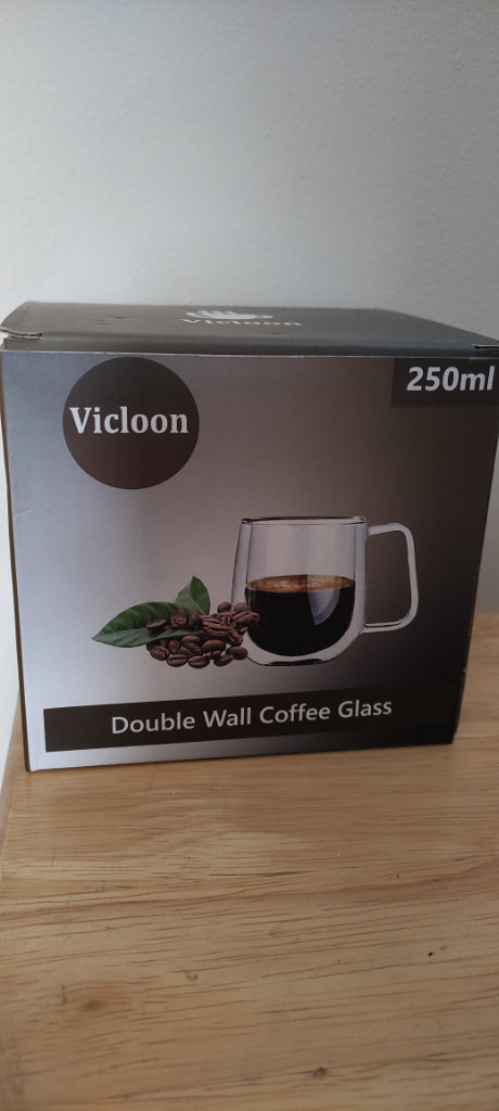 Vicloon Double Wall Coffee Glass - Brand New