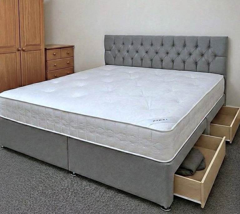 >>🚛Best Deal 😘DIVAN 6FT Super King Size Bed Base with Mattress & Storage Drawers ❤️15% OFF💥Order