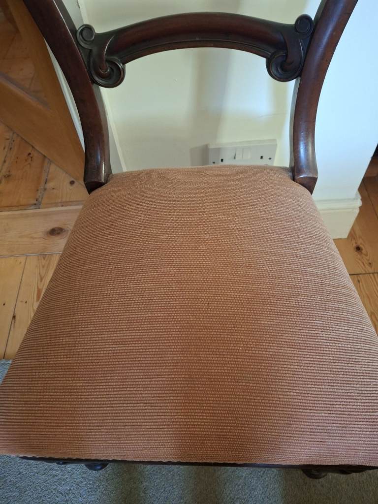 Extra chairs needed for Christmas? Victorian balloon back chairs for sale.