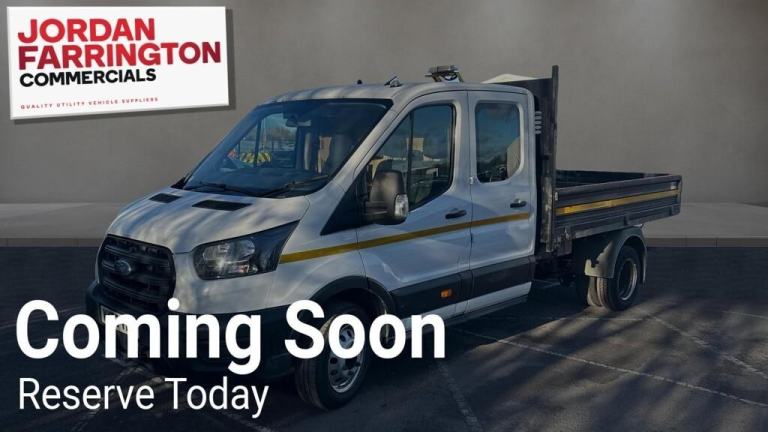 2022 72 reg FORD TRANSIT 350 DOUBLE CAB TOOL STORAGE STEEL TIPPER RWD EURO 6