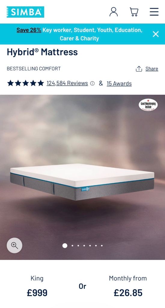 Simba Hybrid Kingsize 