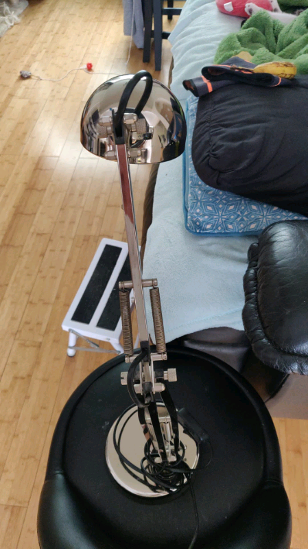 Chrome office desk light