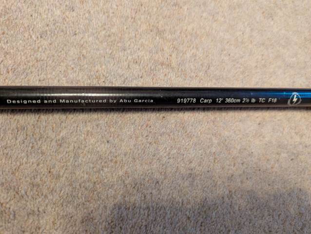 Abu Garcia Carp 12ft 21/2 TC fishing rod | in Calcot, Berkshire | Gumtree