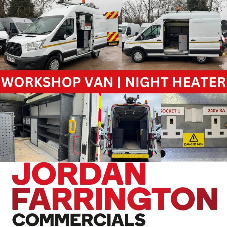 2016 FORD TRANSIT 2.2 350 RWD L2H3 WORKSHOP/ UTILITY VAN EX WESTERN POWER 155BHP