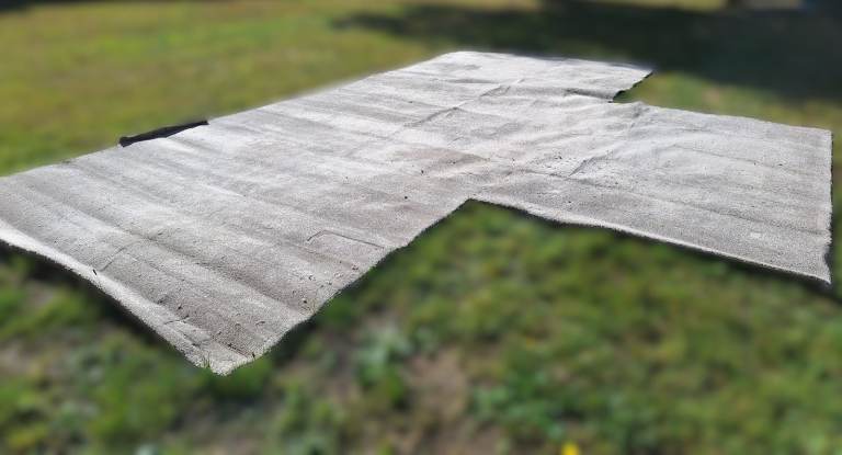 Carpet - Light Brown/silvery colour. Used but in good condition.