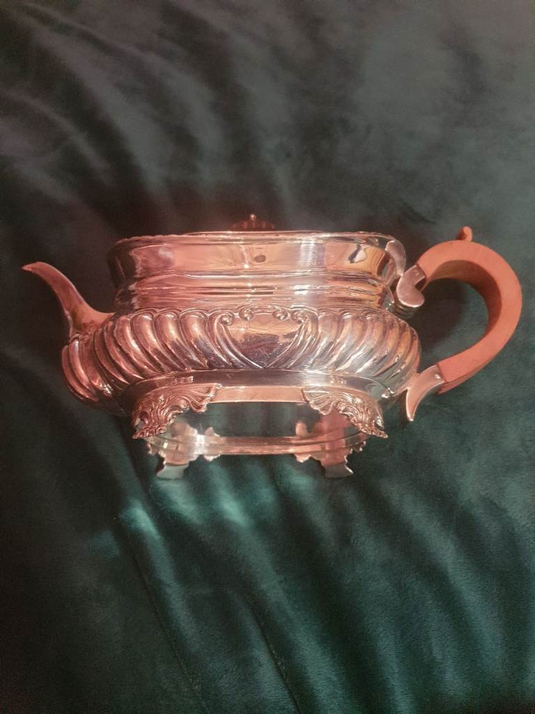 Sterling Silver 3-Piece Tea Set, 