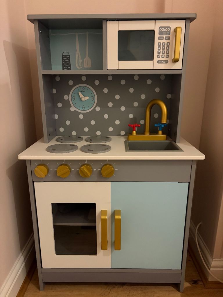 image for Kids wooden toy kitchen 