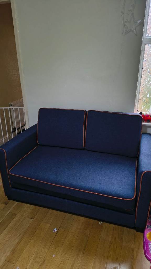 Comfortable Blue Sofa Bed - Good Condition