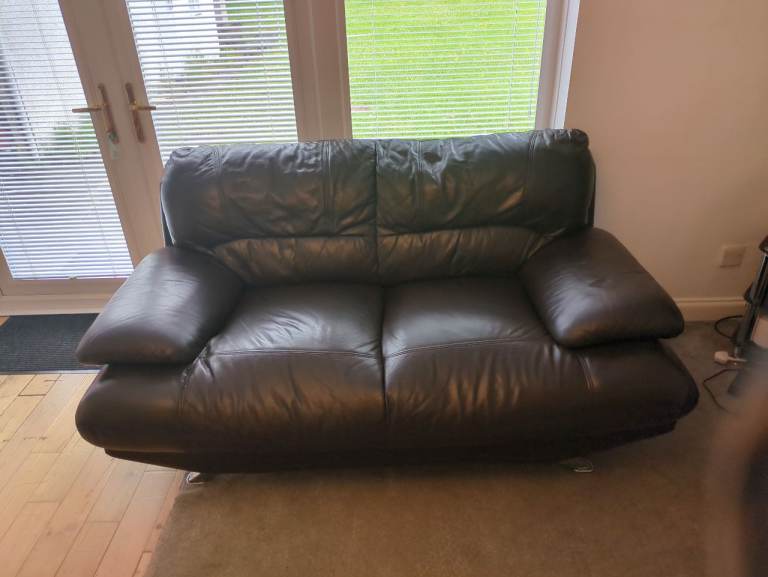 3 Leather Sofas - FREE to collect - Must collect this weekend - own transport required