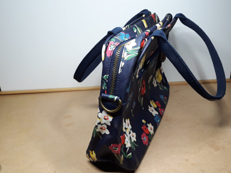 Cath Kidston bag, blue, Floral print