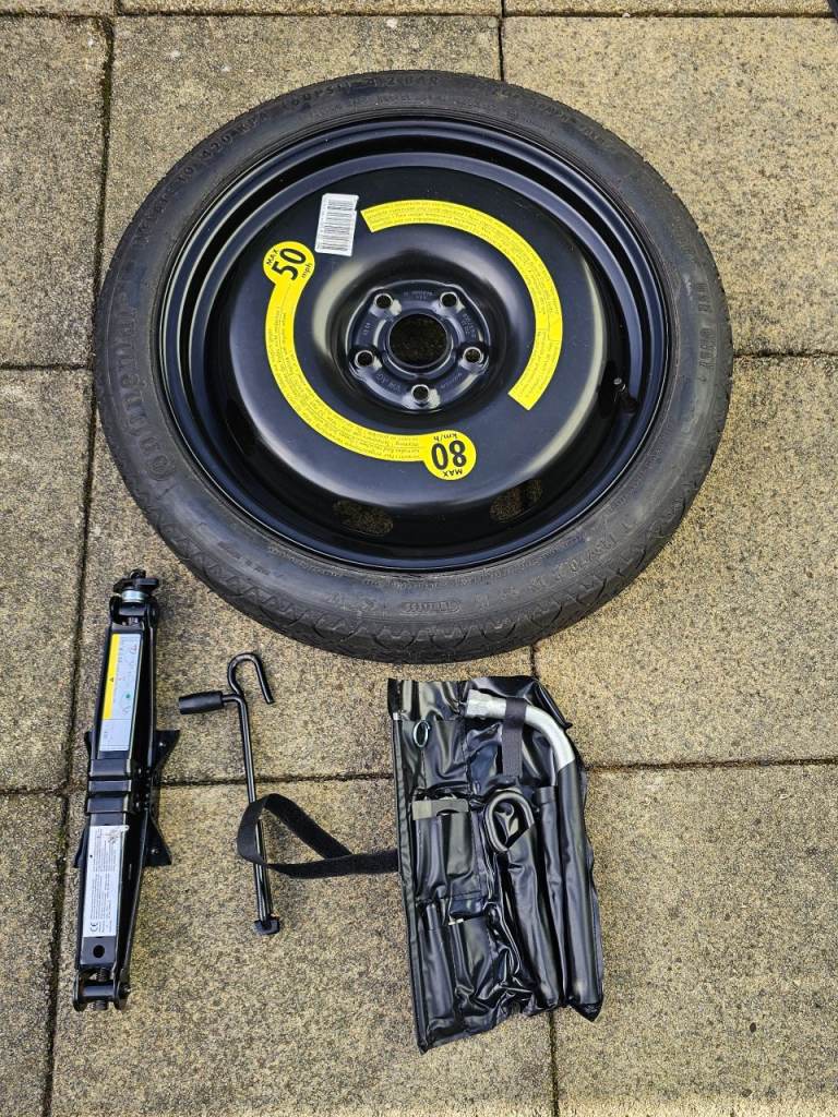 Audi A3. 18"rim Spare Wheel Toolkit