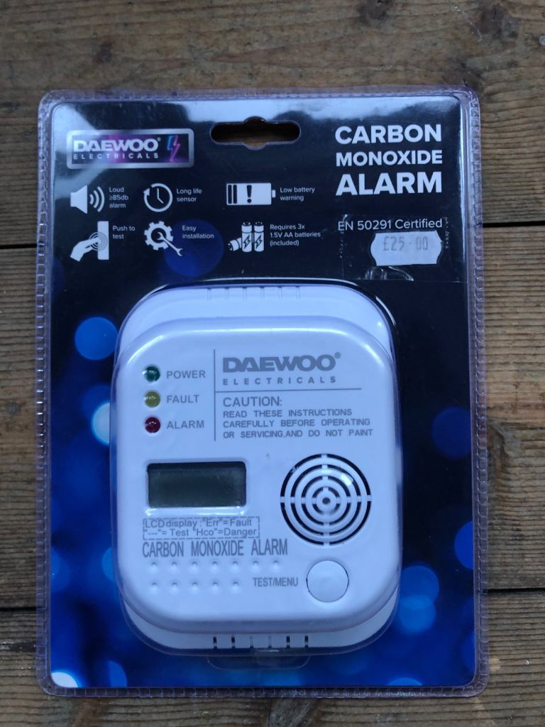 Carbon monoxide alarm NEW